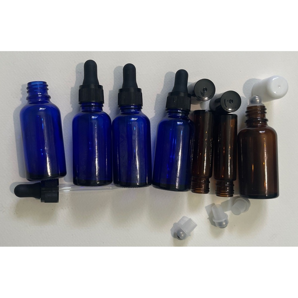 DIY Essential Oil Droppers Bottles And Rollers Glass